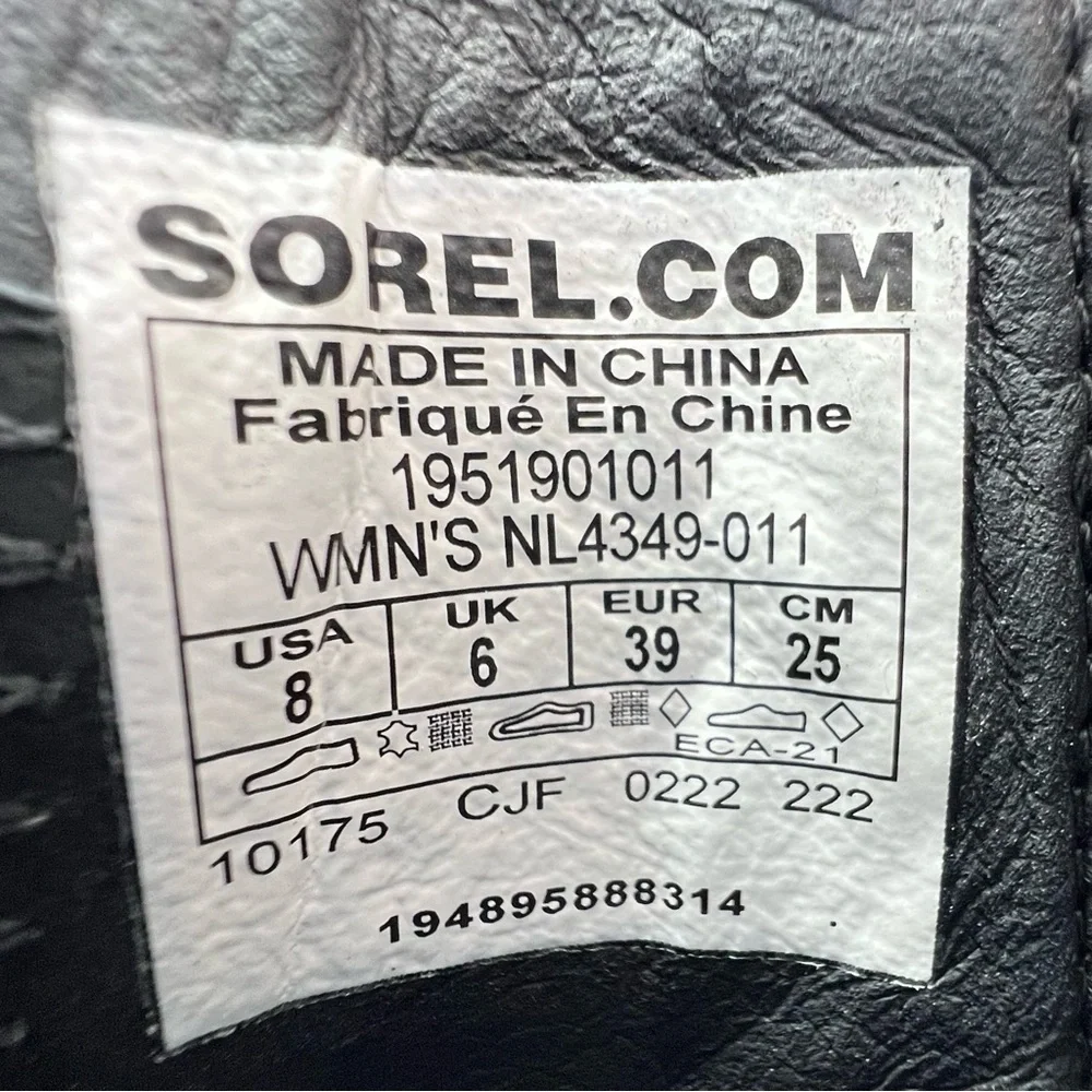Sorel Brex Waterproof Chelsea Ankle Boots Size 8 Platform Black Pink New NWT